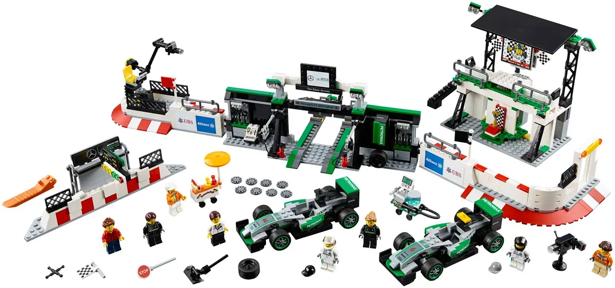 LEGO Speed Champions 75883 Mercedes AMG Petronas Formula One Team set