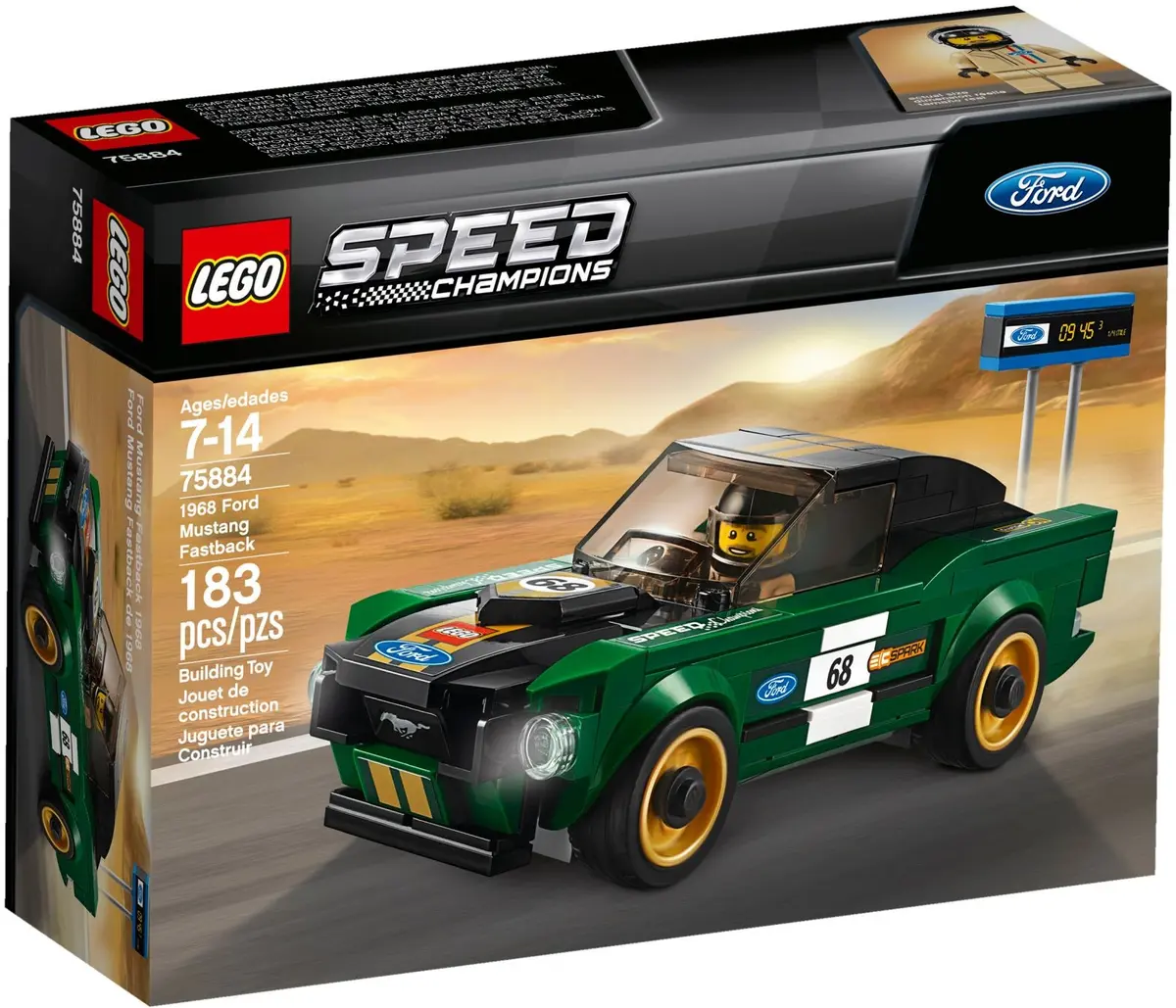 LEGO Speed Champions 75884 1968 Ford Mustang Fastback set, image 2