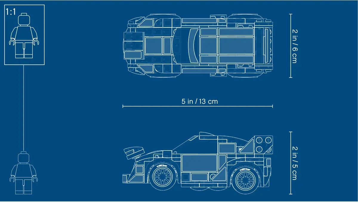 LEGO Speed Champions 75885 Ford Fiesta M-Sport WRC set, image 3