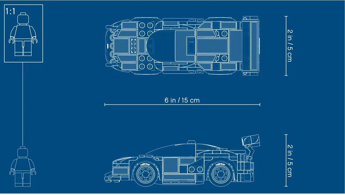 LEGO Speed Champions 75886 Ferrari 488 GT3 Scuderia Corsa set, image 3