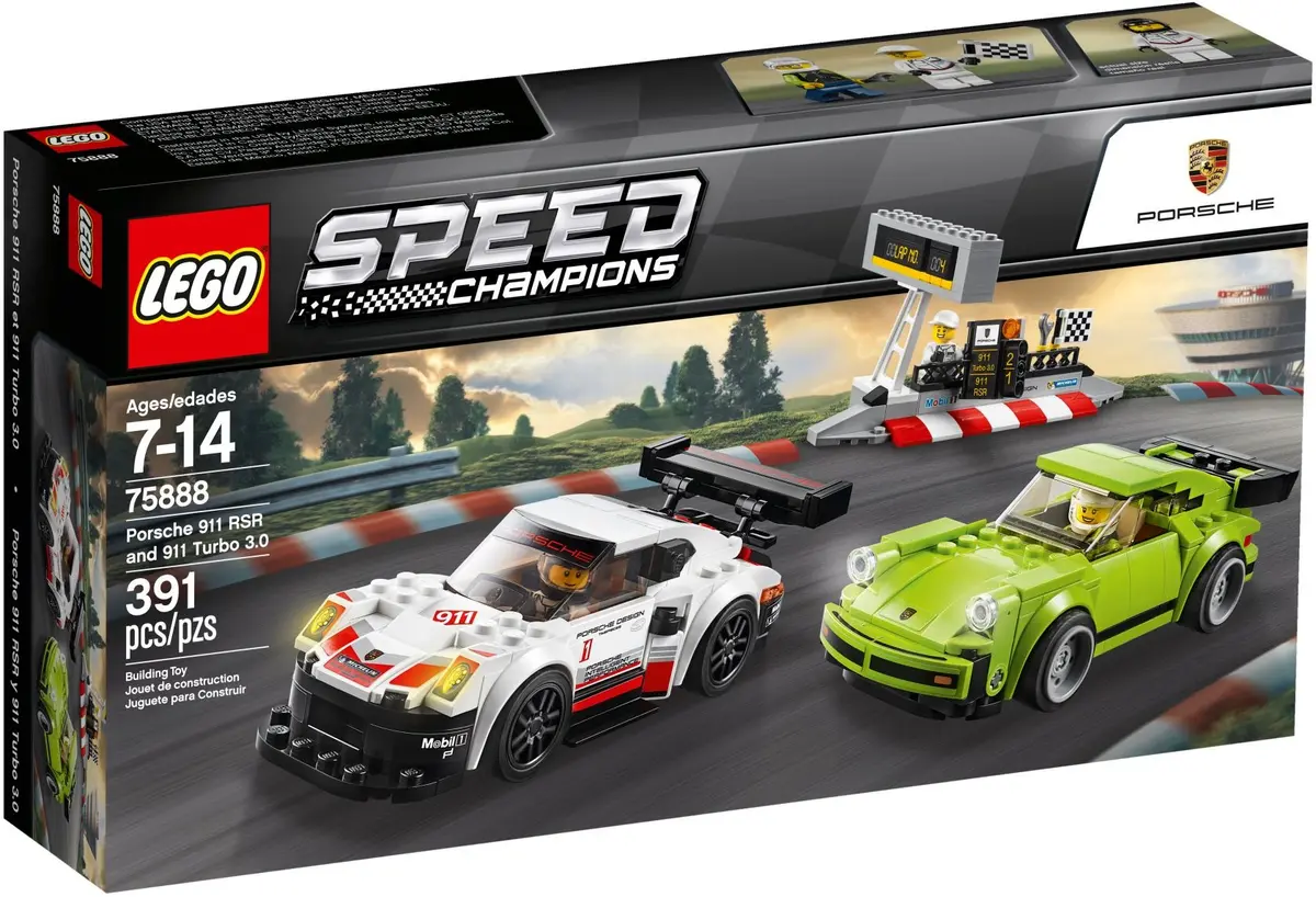 LEGO Speed Champions 75888 Porsche 911 RSR and 911 Turbo 3.0 set, image 2