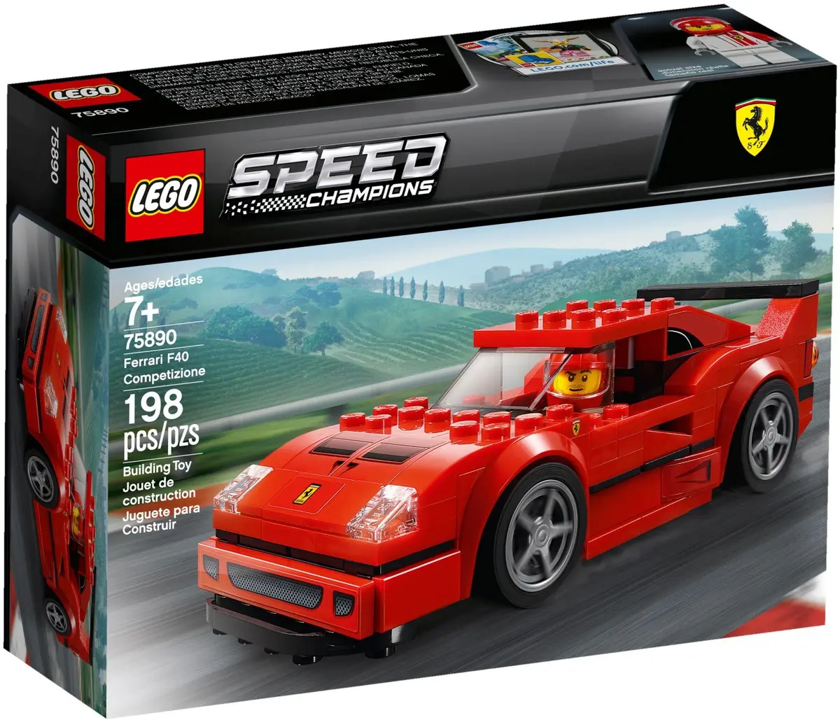 LEGO Speed Champions 75890 Ferrari F40 Competizione set, image 2