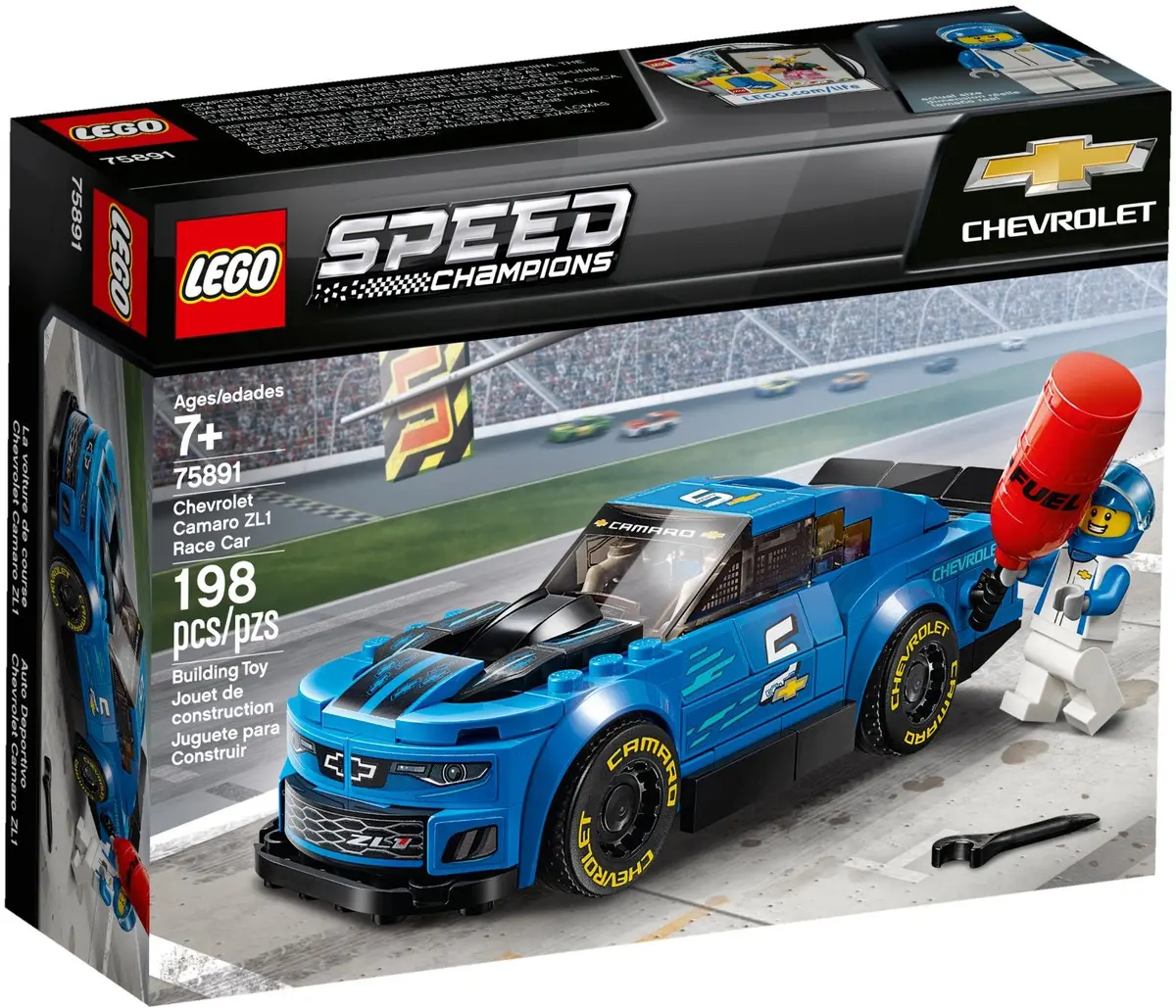 LEGO Speed Champions 75891 Chevrolet Camaro ZL1 Race Car set, image 2