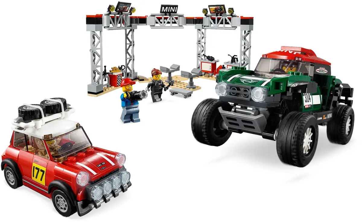 LEGO Speed Champions 75894 1967 Mini Cooper S Rally and 2018 MINI John Cooper Works Buggy set, image 3