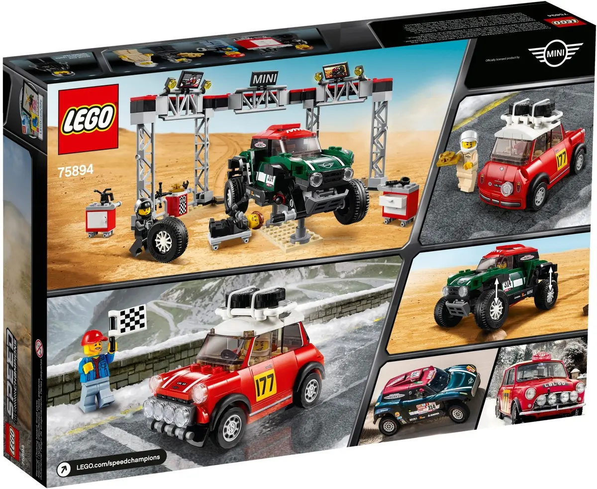 LEGO Speed Champions 75894 1967 Mini Cooper S Rally and 2018 MINI John Cooper Works Buggy set, image 5