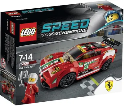 LEGO Speed Champions 75908 458 Italia GT2 set, image 4