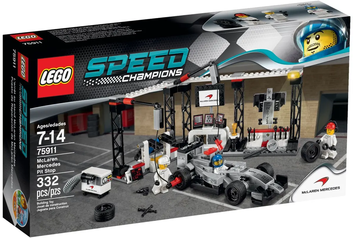 LEGO Speed Champions 75911 McLaren Mercedes Pit Stop set, image 2