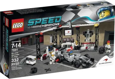 LEGO Speed Champions 75911 McLaren Mercedes Pit Stop set, image 4