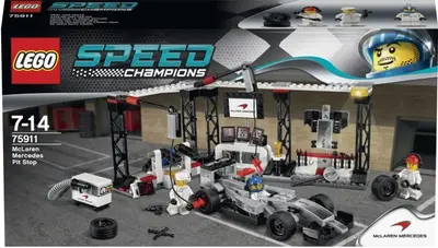 LEGO Speed Champions 75911 McLaren Mercedes Pit Stop set, image 7