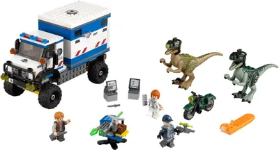 LEGO Jurassic World 75917 Raptor Rampage set