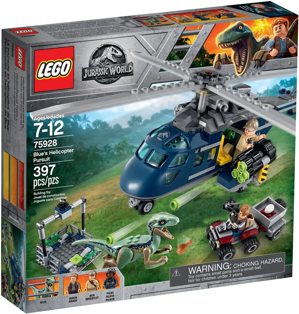 LEGO Jurassic World 75928 Blue's Helicopter Pursuit set, image 2