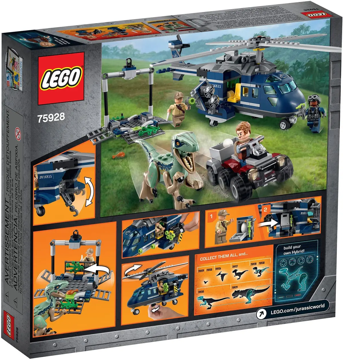 LEGO Jurassic World 75928 Blue's Helicopter Pursuit set, image 5