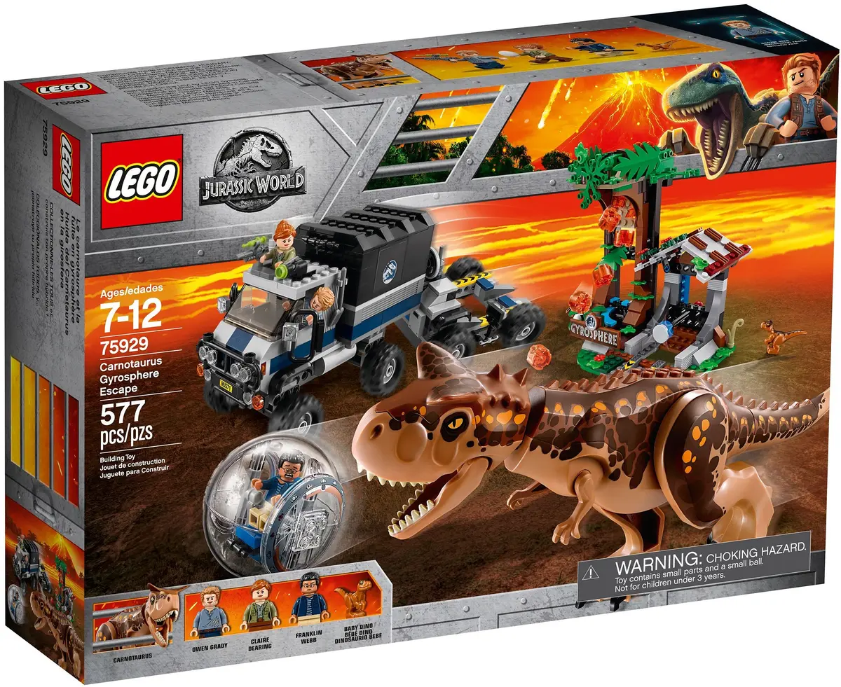 LEGO Jurassic World 75929 Carnotaurus Gyrosphere Escape set, image 2