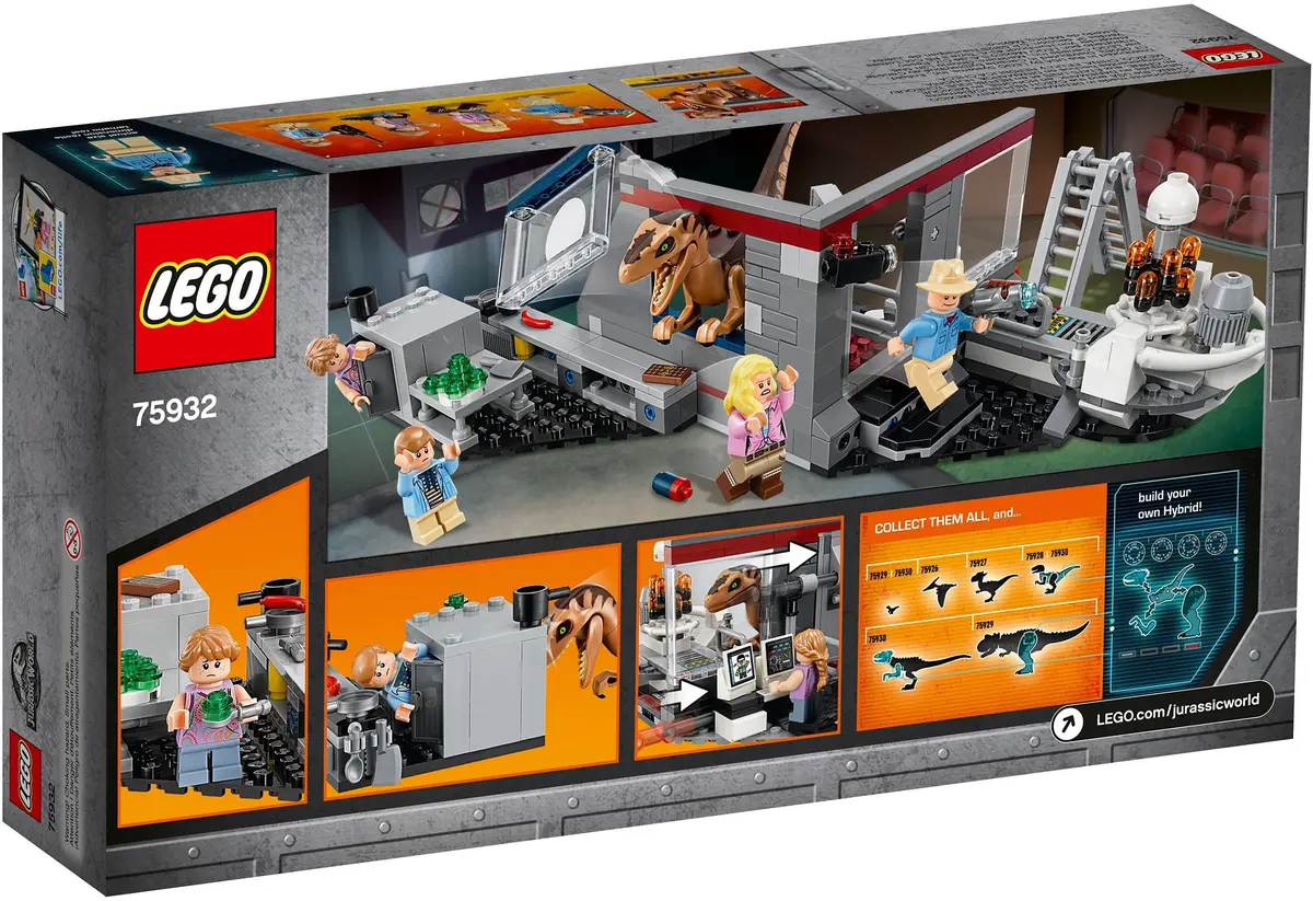 LEGO Jurassic World 75932 Jurassic Park Velociraptor Chase set, image 5