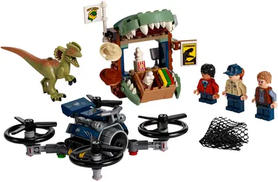 LEGO Jurassic World 75934 Dilophosaurus on the Loose set