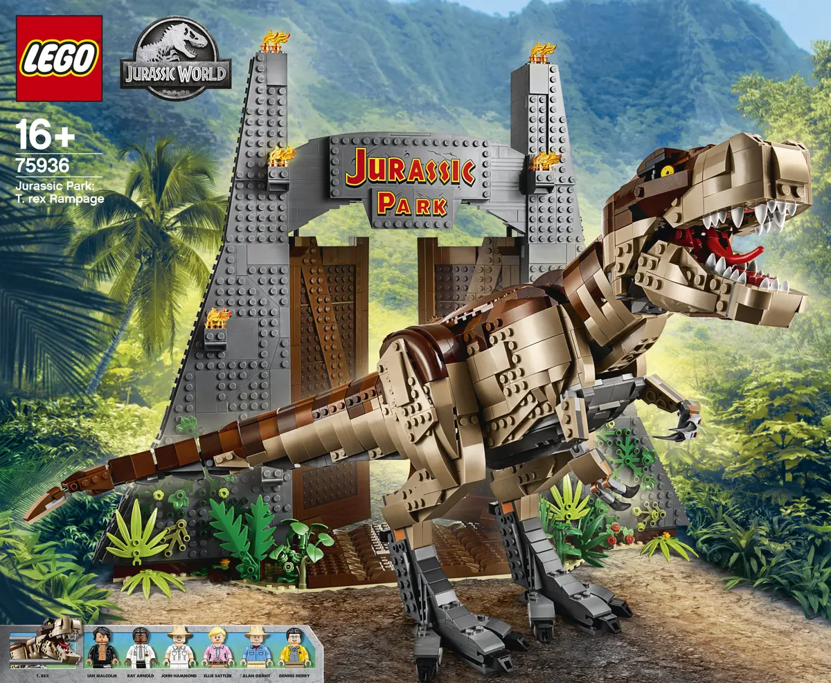 LEGO Jurassic World 75936 Jurassic Park: T. rex Rampage set, image 25