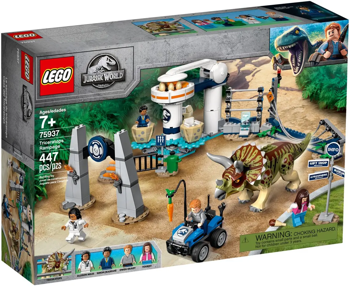 LEGO Jurassic World 75937 Triceratops Rampage set, image 2