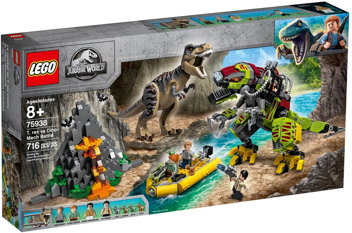 LEGO Jurassic World 75938 T. rex vs Dino-Mech Battle set, image 2