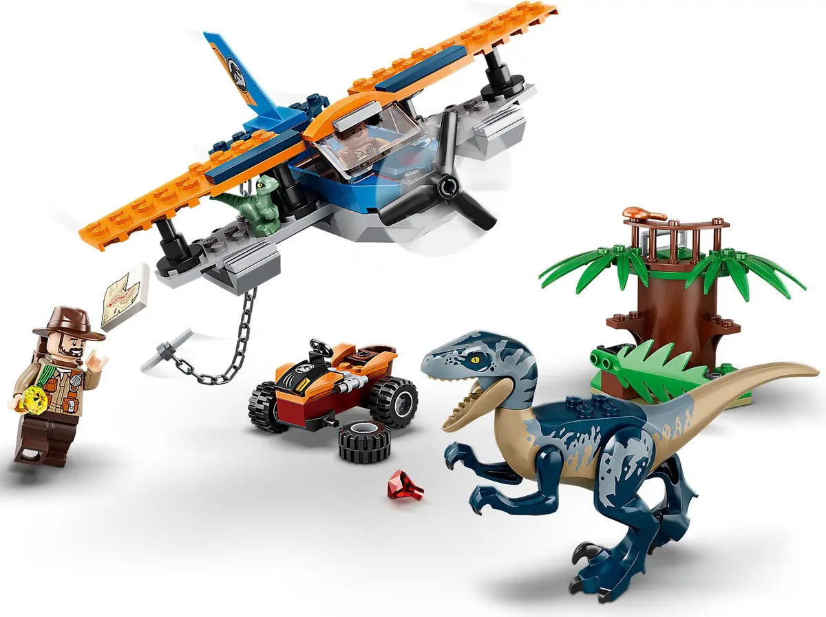 LEGO Jurassic World 75942 Velociraptor: Biplane Rescue Mission set, image 5