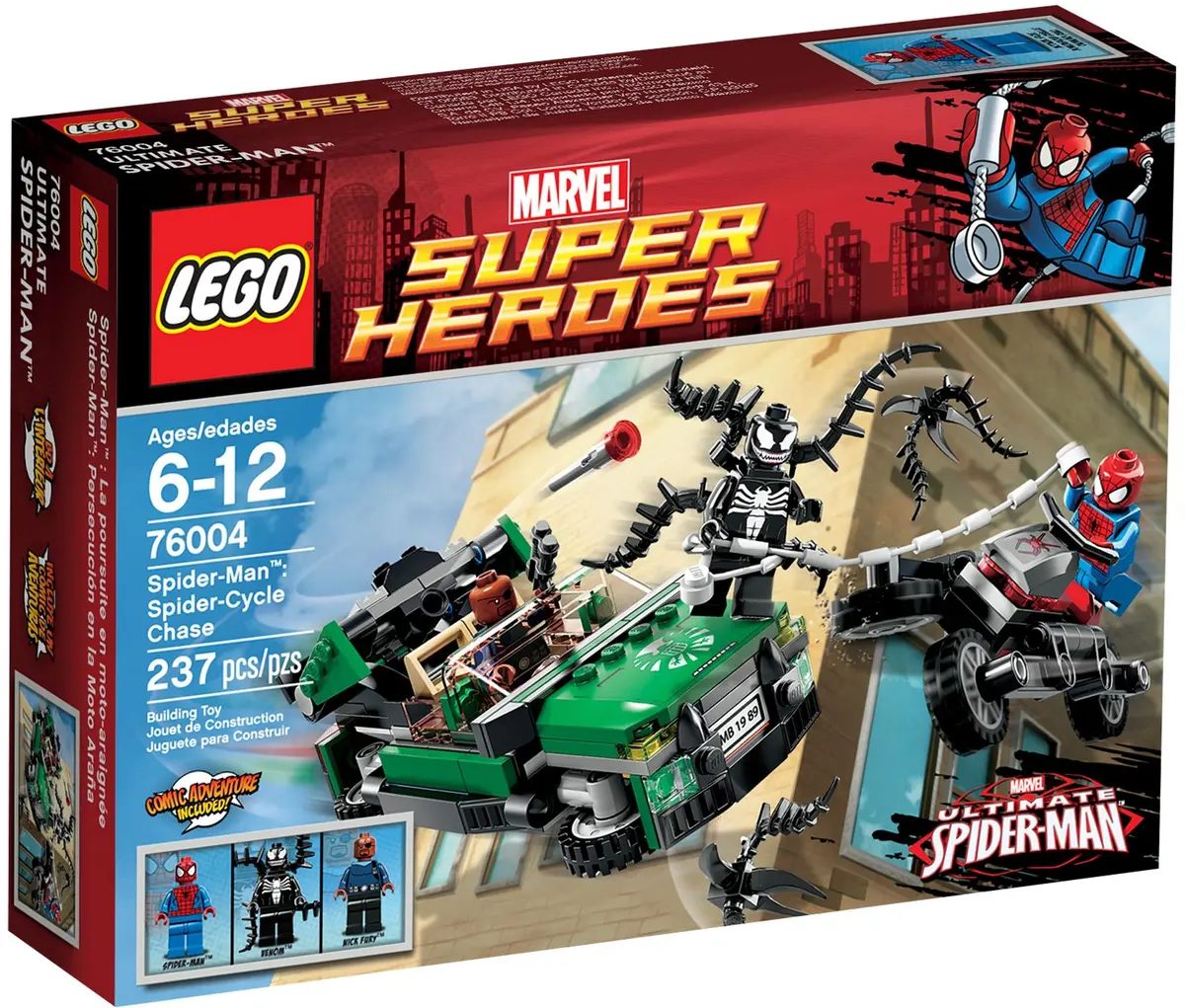 LEGO Marvel Super Heroes 76004 Spider-Man: Spider-Cycle Chase set, image 2
