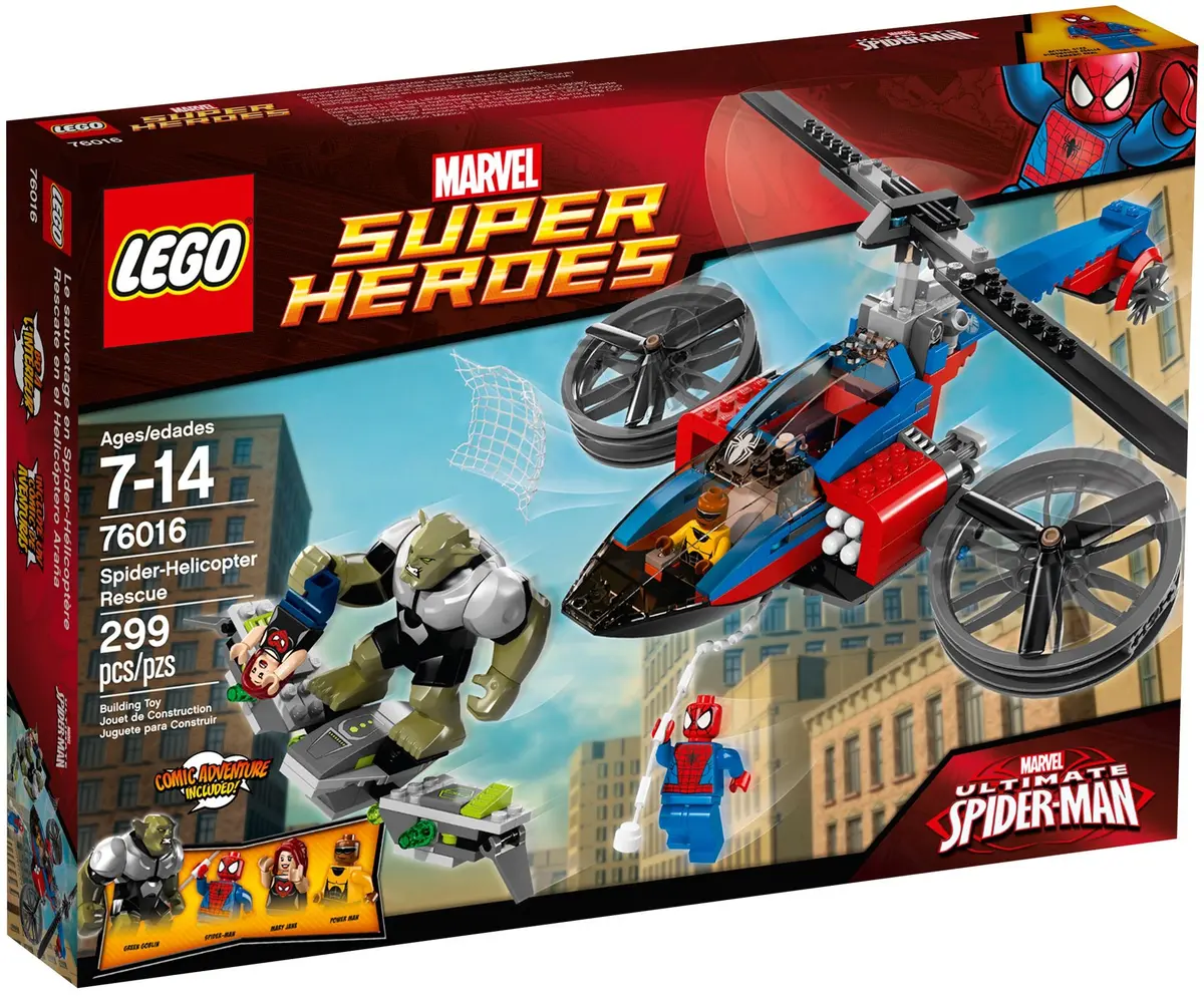 LEGO Marvel Super Heroes 76016 Spider-Helicopter Rescue set, image 2