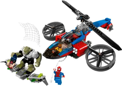 LEGO Marvel Super Heroes 76016 Spider-Helicopter Rescue set