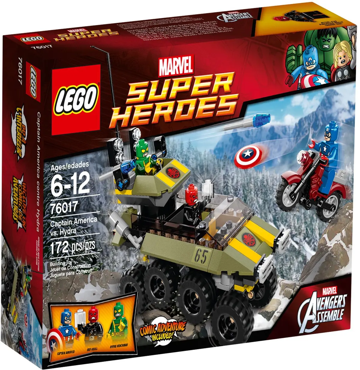 LEGO Marvel Super Heroes 76017 Avengers: Captain America vs. Hydra set, image 2