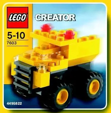 LEGO Creator 7603 Dump Truck set