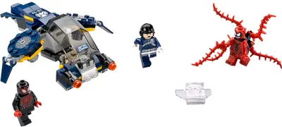 LEGO Marvel Super Heroes 76036 Carnage's SHIELD Sky Attack set