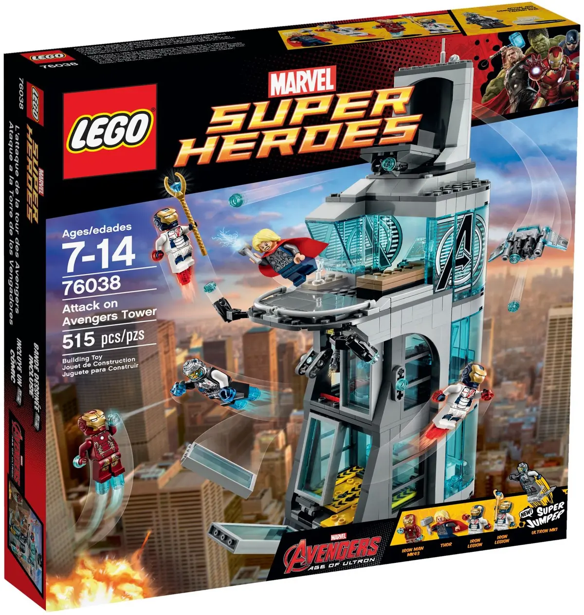 LEGO Marvel Super Heroes 76038 Attack on Avengers Tower set, image 2