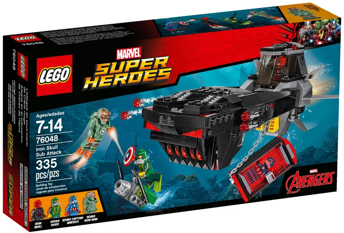 LEGO Marvel Super Heroes 76048 Iron Skull Sub Attack set, image 2