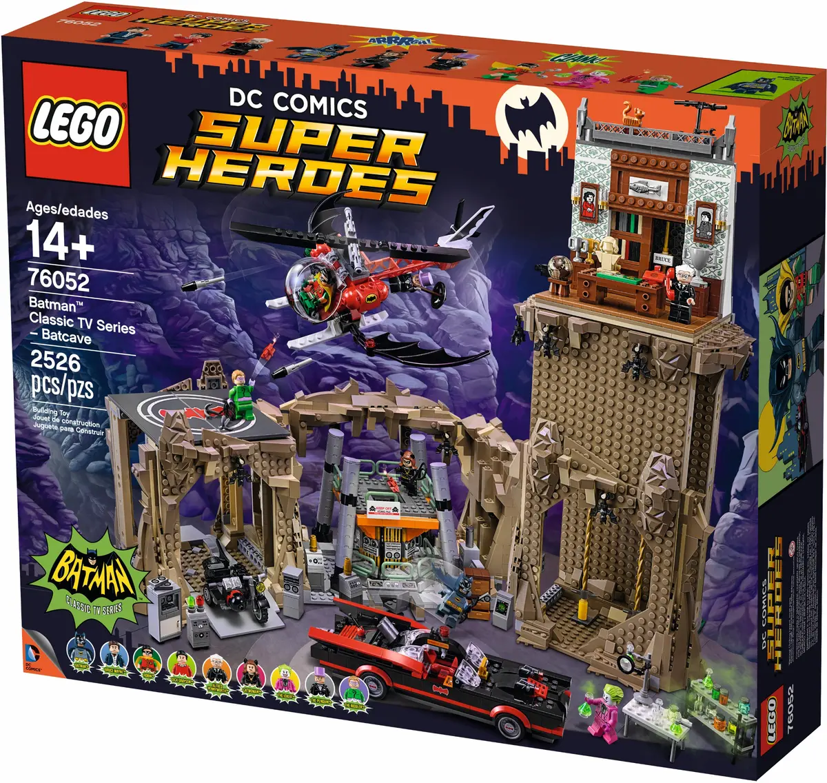 LEGO DC Comics Super Heroes 76052 Batman Classic TV Series - Batcave set, image 18