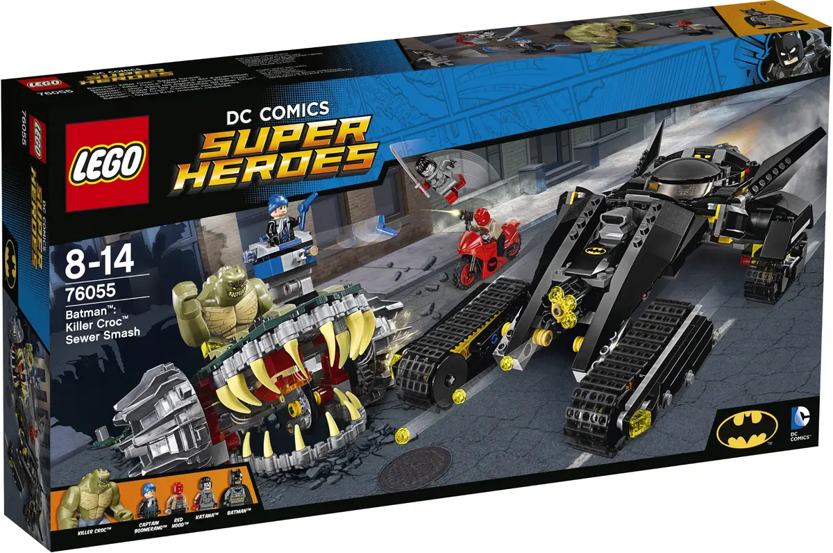LEGO DC Comics Super Heroes 76055 Batman: Killer Croc Sewer Smash set, image 18