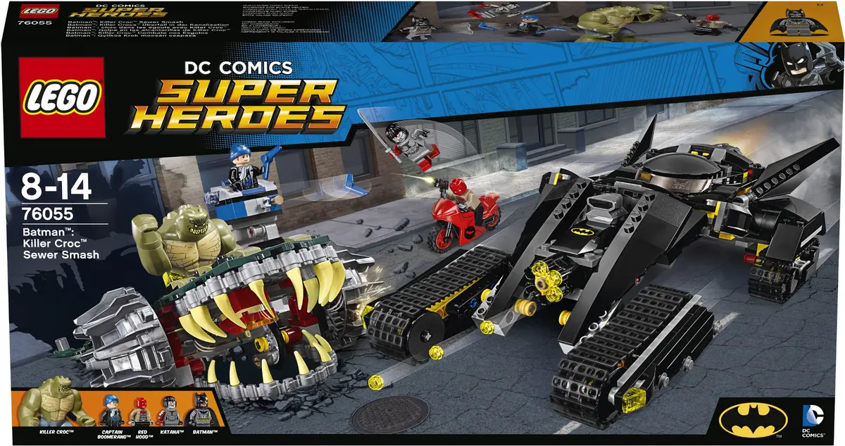 LEGO DC Comics Super Heroes 76055 Batman: Killer Croc Sewer Smash set, image 20