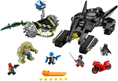 LEGO DC Comics Super Heroes 76055 Batman: Killer Croc Sewer Smash set