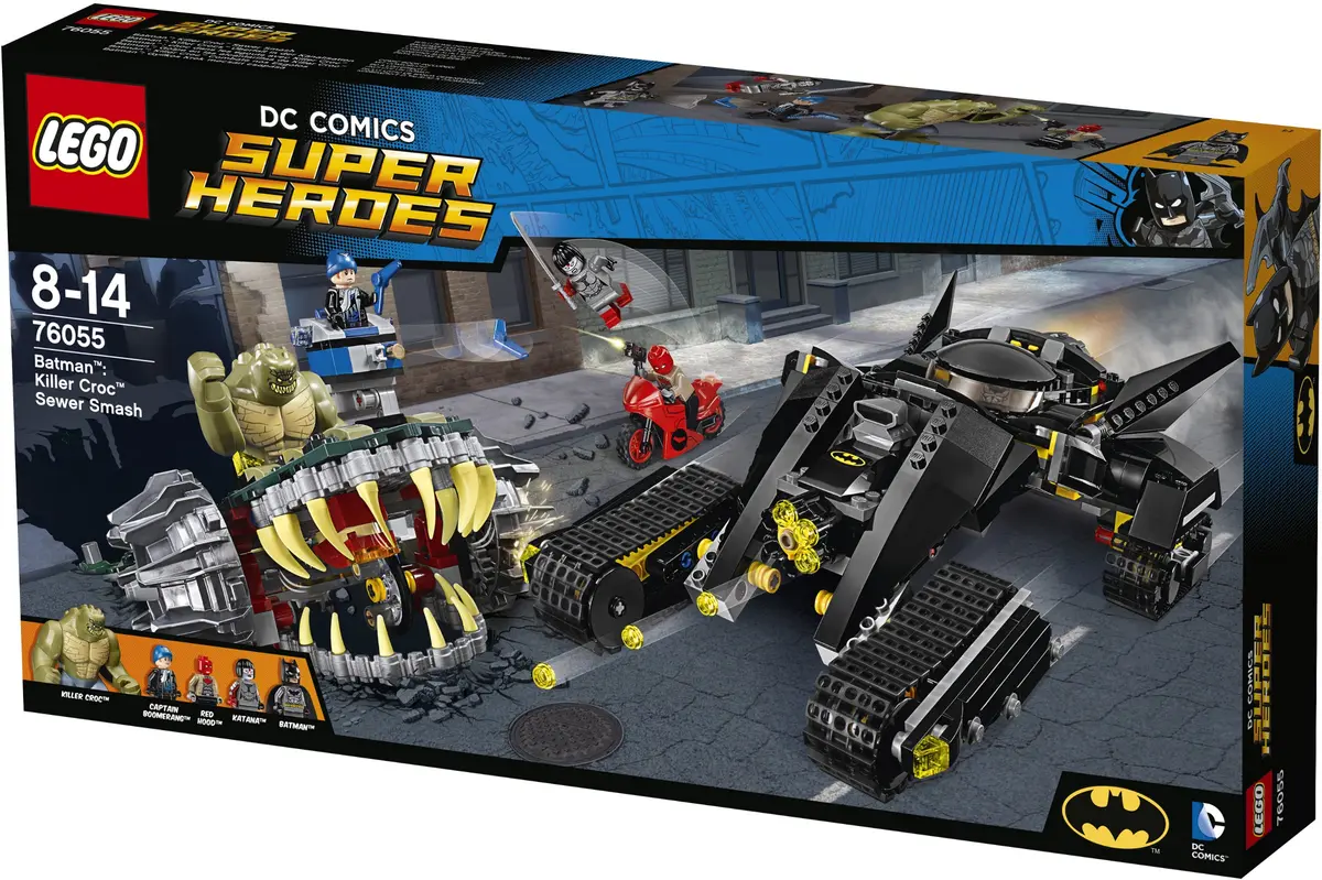 LEGO DC Comics Super Heroes 76055 Batman: Killer Croc Sewer Smash set, image 19