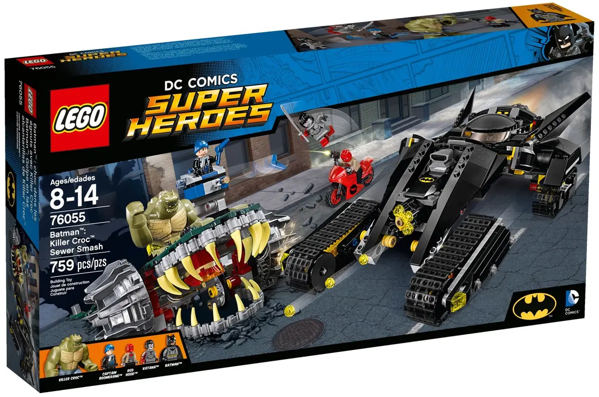 LEGO DC Comics Super Heroes 76055 Batman: Killer Croc Sewer Smash set, image 2