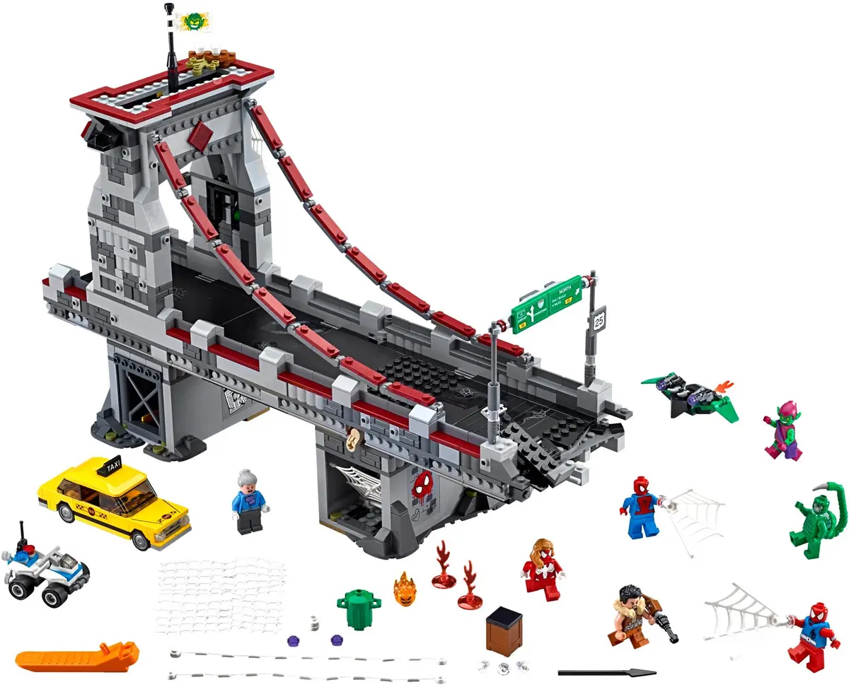 LEGO Marvel Super Heroes 76057 Spider-Man: Web Warriors Ultimate Bridge Battle set