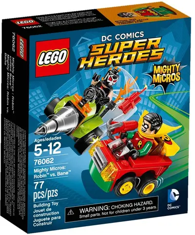 LEGO DC Comics Super Heroes 76062 Mighty Micros: Robin vs. Bane set, image 2