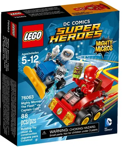 LEGO DC Comics Super Heroes 76063 Mighty Micros: The Flash vs. Captain Cold set, image 2