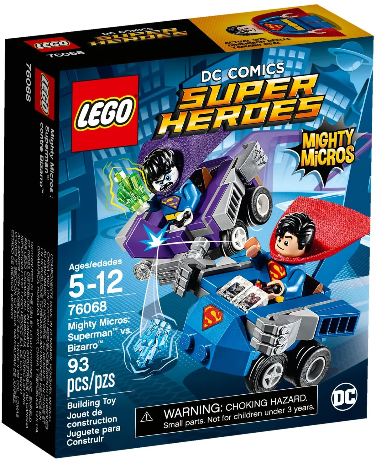 LEGO DC Comics Super Heroes 76068 Mighty Micros: Superman vs. Bizarro set, image 2