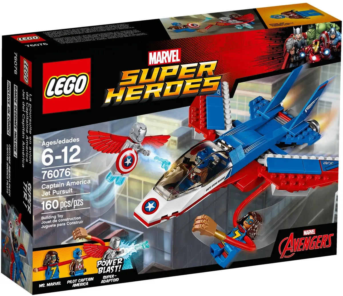 LEGO Marvel Super Heroes 76076 Captain America Jet Pursuit set, image 2