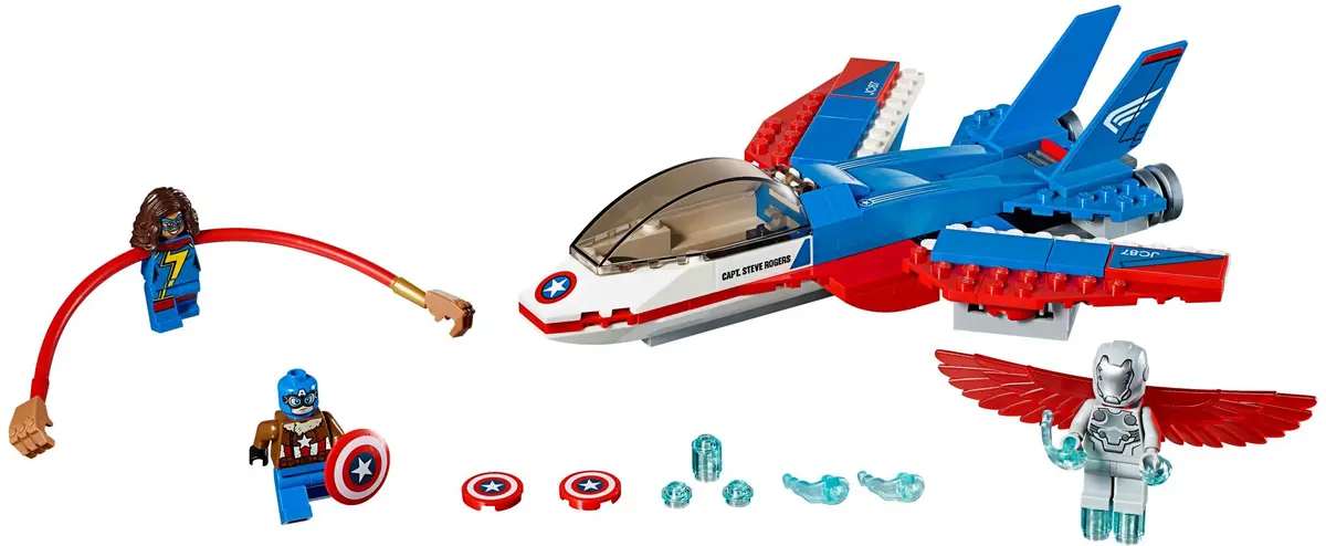 LEGO Marvel Super Heroes 76076 Captain America Jet Pursuit set