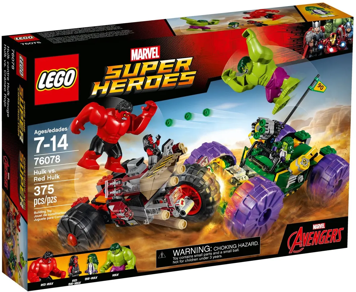 LEGO Marvel Super Heroes 76078 Hulk vs. Red Hulk set, image 2