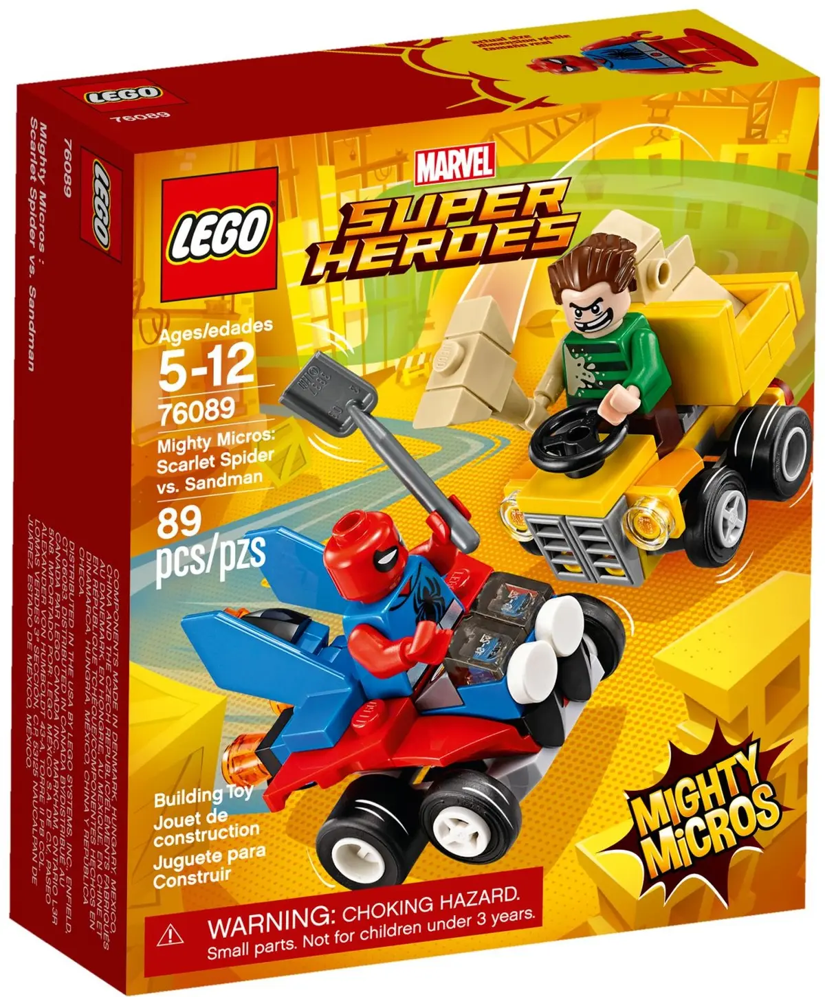 LEGO Marvel Super Heroes 76089 Mighty Micros: Scarlet Spider vs. Sandman set, image 2