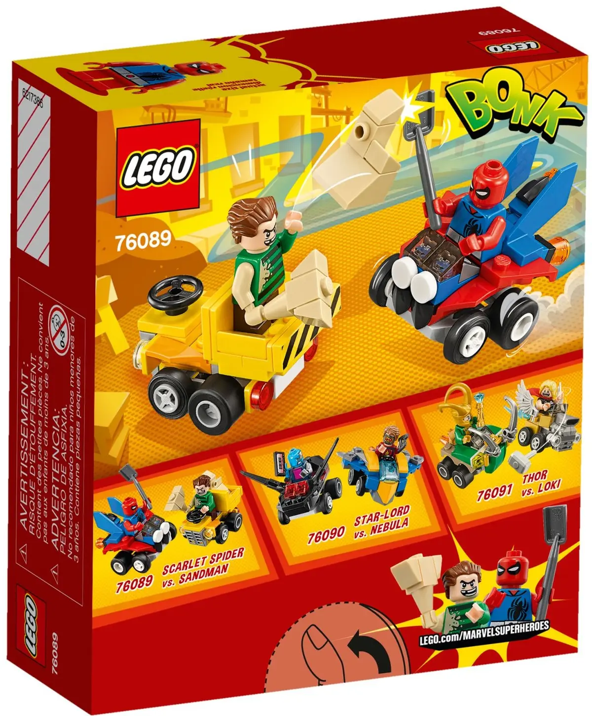 LEGO Marvel Super Heroes 76089 Mighty Micros: Scarlet Spider vs. Sandman set, image 3