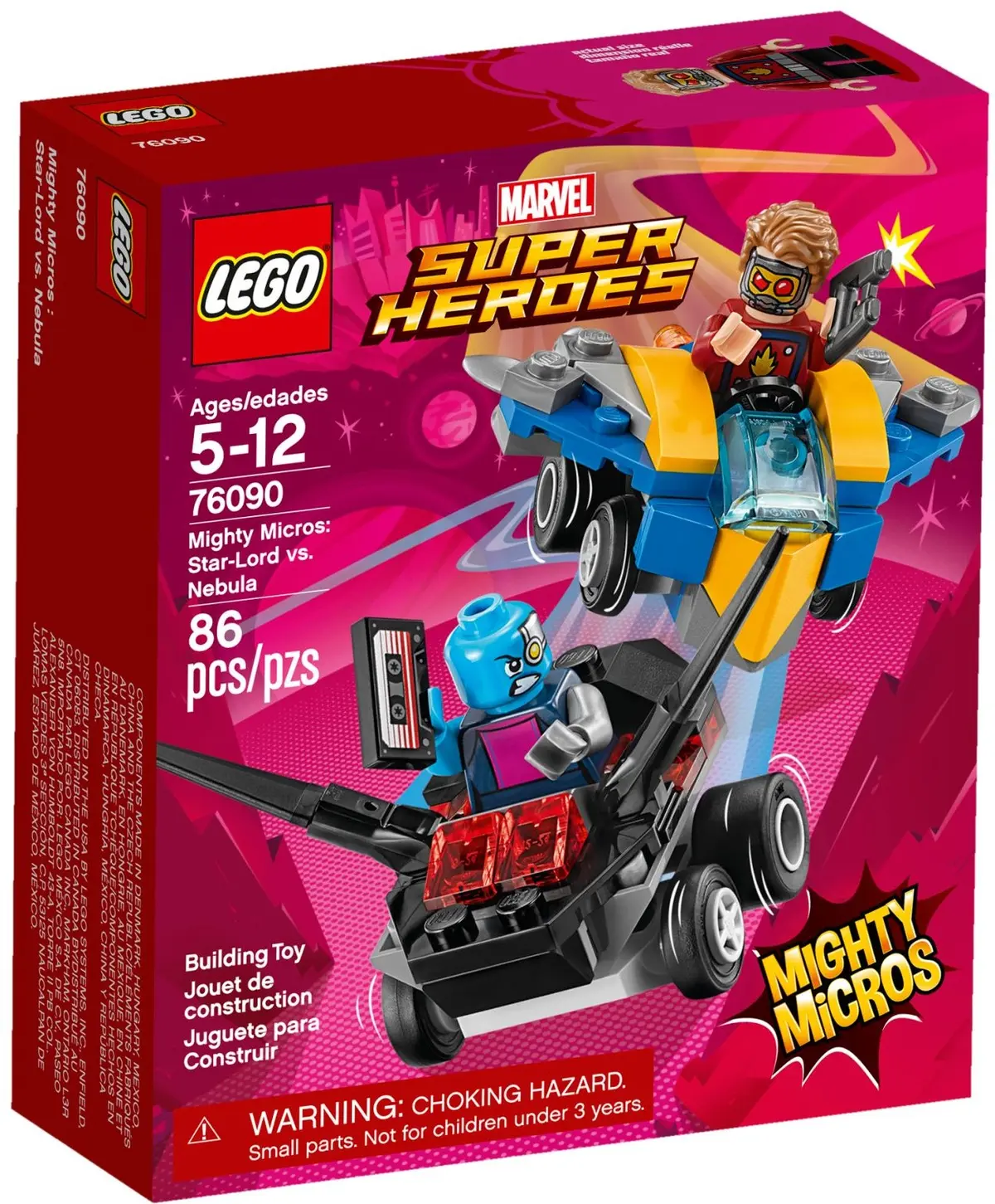 LEGO Marvel Super Heroes 76090 Mighty Micros: Star-Lord vs. Nebula set, image 2