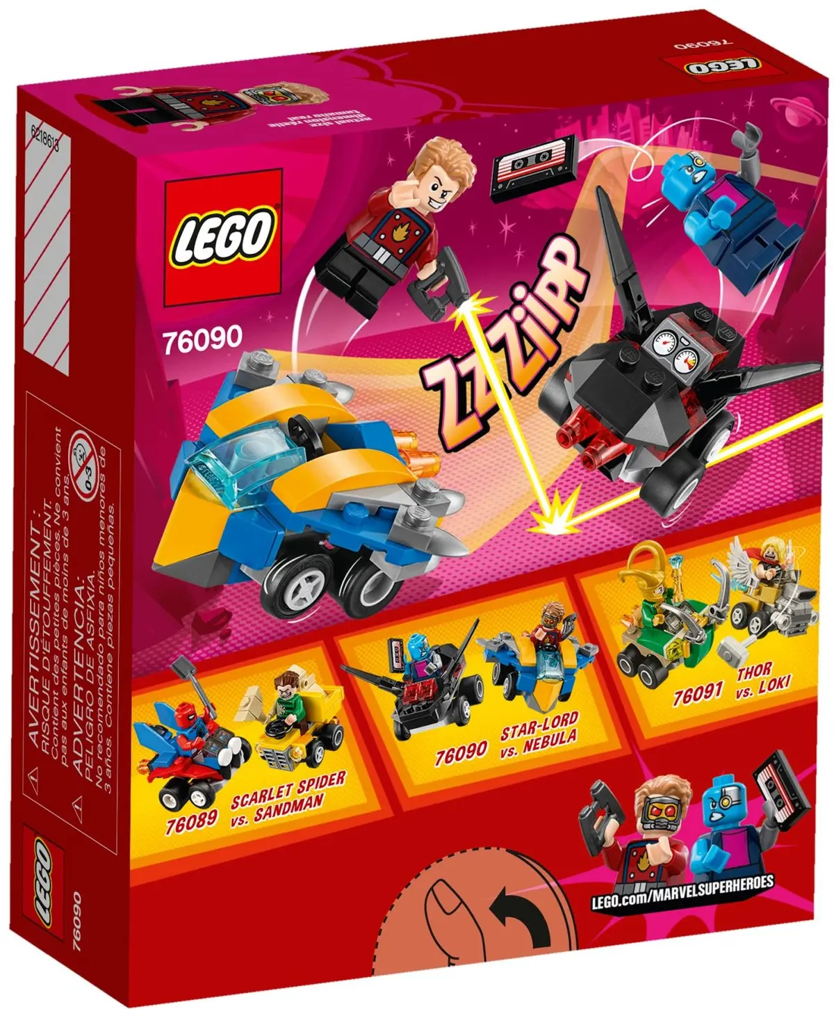 LEGO Marvel Super Heroes 76090 Mighty Micros: Star-Lord vs. Nebula set, image 3