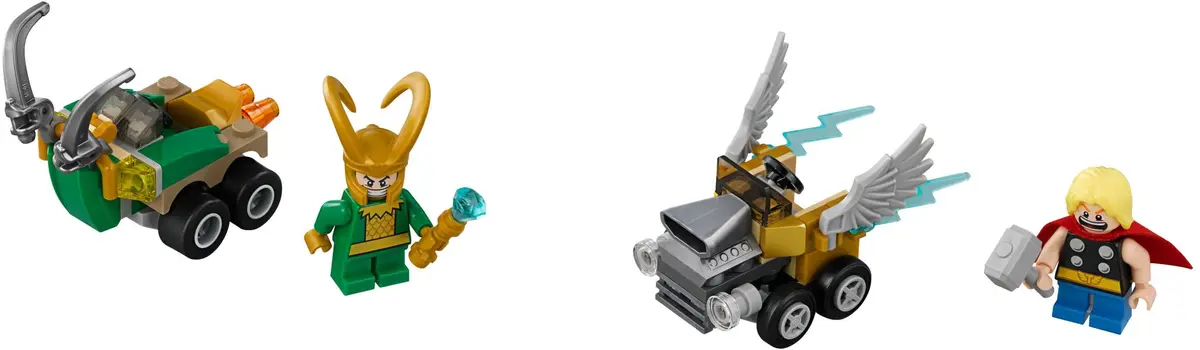 LEGO Marvel Super Heroes 76091 Mighty Micros: Thor vs. Loki set