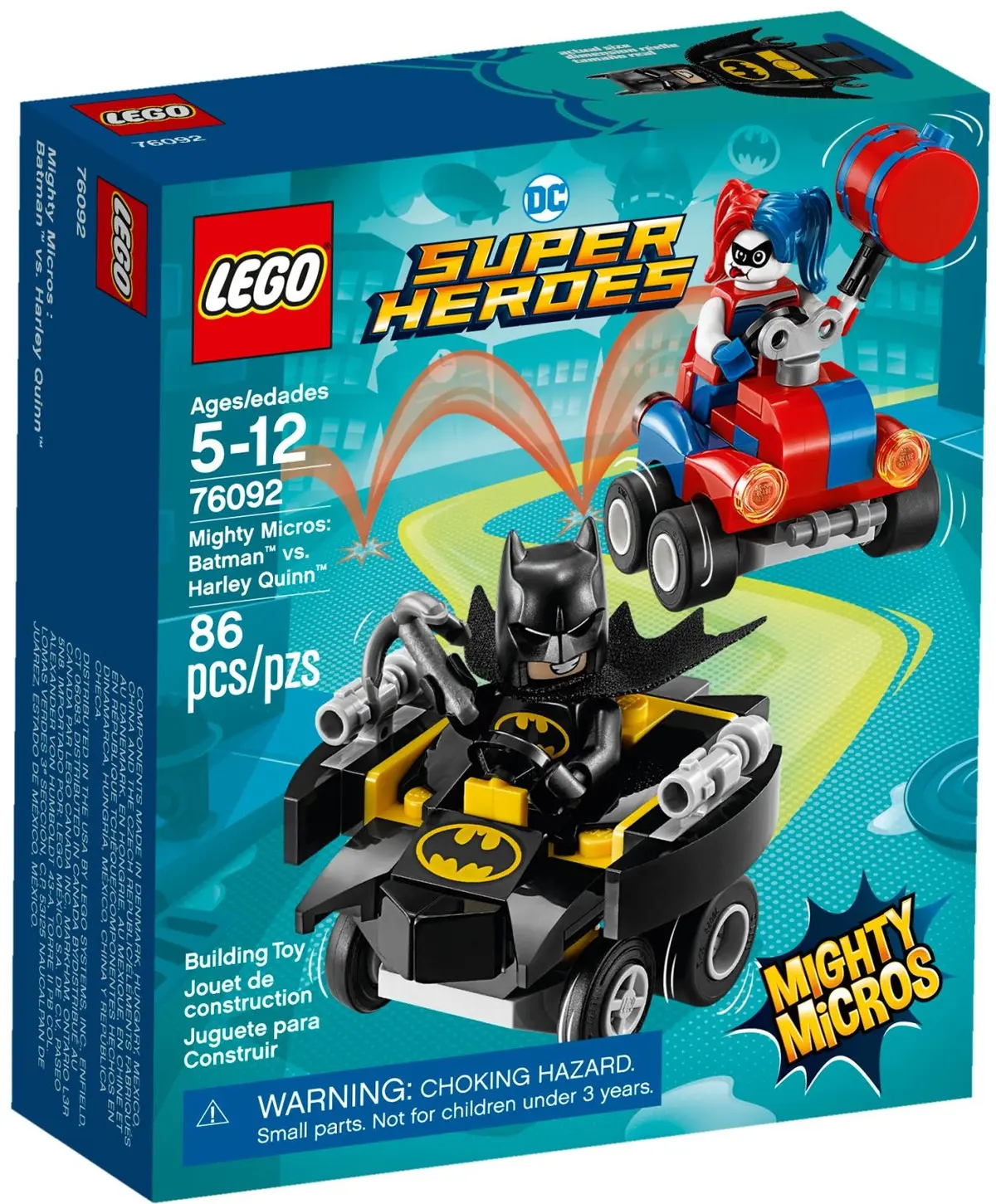 LEGO DC Comics Super Heroes 76092 Mighty Micros: Batman vs. Harley Quinn set, image 2